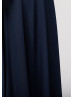 Navy Blue Long Infinity Jersey Prom Dress 